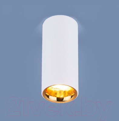 Точечный светильник Elektrostandard DLR030 12W 4200K (белый матовый/золото)