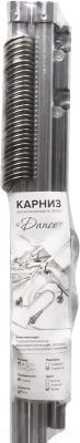 Карниз для штор АС ФОРОС Dance D19Г/19Г (2м, хром)