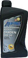 Моторное масло ALPINE Garden SAE 30 4-Takt Rasenmahermotorenol / 0100541 (1л)