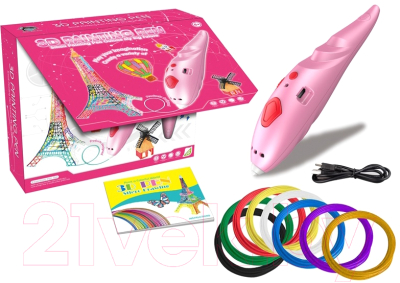 3D-ручка Rich Fish Toys 9902A Pink