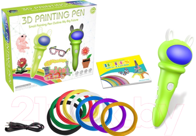 3D-ручка Rich Fish Toys 9909 Green