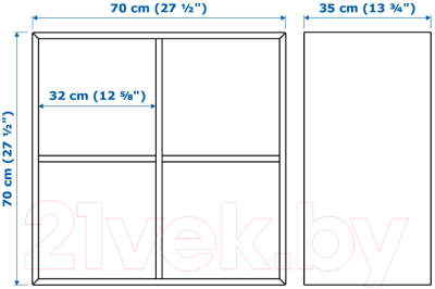 Полка-ячейка Ikea Экет 503.593.60