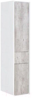 Шкаф-полупенал для ванной Roca Ronda / ZRU9303006 (бетон/белый матовый)