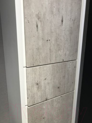 Шкаф-полупенал для ванной Roca Ronda / ZRU9303006 (бетон/белый матовый)