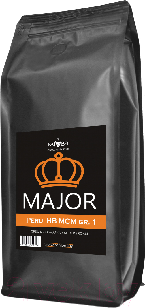 Кофе в зернах Major Peru Arabica HB MCM GR.1