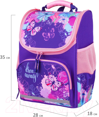 Школьный рюкзак Пифагор Basic. Butterflies / 270683