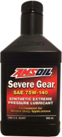 Трансмиссионное масло Amsoil Severe Gear Synthetic Extreme Pressure EP Lubr. 75W140 / SVOQT (0.946л) - 