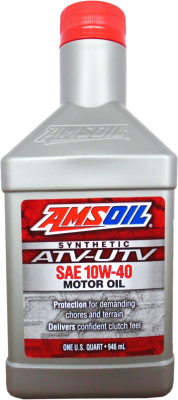 Моторное масло Amsoil Synthetic 10W40 ATV/UTV Oil / AUV40QT (0.946л)