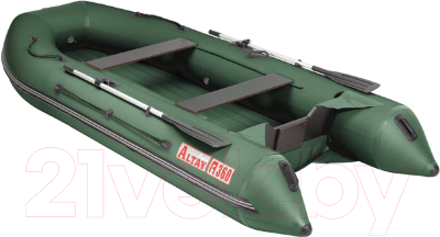 Надувная лодка Тонар Алтай А360 с надувным дном (зеленый)