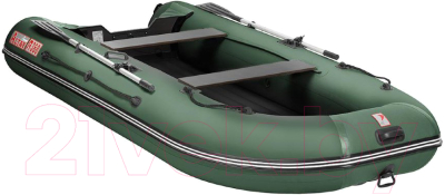 Надувная лодка Тонар Алтай А360 с надувным дном (зеленый)