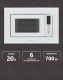 Миниатюра изображения товара Микроволновая печь Krona Raum 60 WH DOTS / КА-00005547