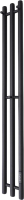Полотенцесушитель электрический Маргроид Ferrum Inaro СНШ 100x6 3 крючка (черный матовый, таймер справа) - 