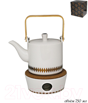 Заварочный чайник Lenardi Tekito на подставке 133-039