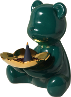 Статуэтка Merry Bear Home Decor Сидящий медвежонок / 30000597 (зеленый) - 