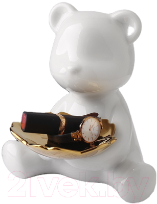 Статуэтка Merry Bear Home Decor Сидящий медвежонок / 30001015 (белый)