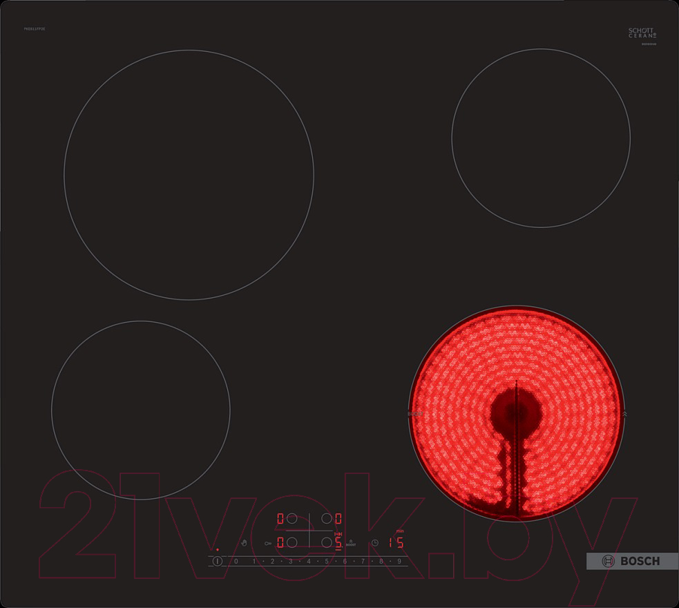 Электрическая варочная панель Bosch PKE611FP2E
