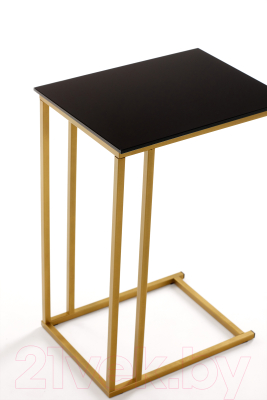 Приставной столик РасГар Престиж (черный/золотой)
