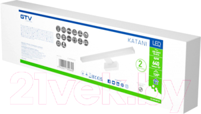 Подсветка для картин и зеркал GTV Katani LD-KAT400-00 (белый)