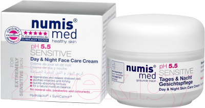 Крем для лица Numis Med Для чувствительной кожи с пантенолом pH 5.5 / 40213070 (50мл)