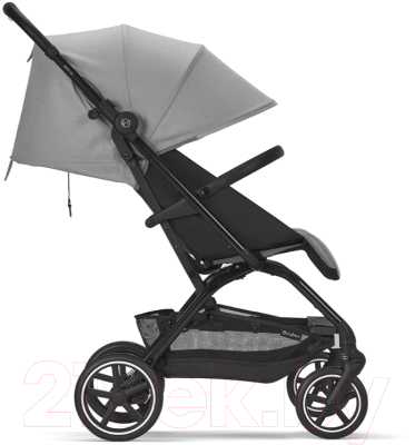 Детская прогулочная коляска Cybex Eezy S+2 BLK с дождевиком и бампером (Lava Grey)