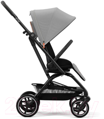 Детская прогулочная коляска Cybex Eezy S Twist+ 2 BLK с бампером (Lava Grey)