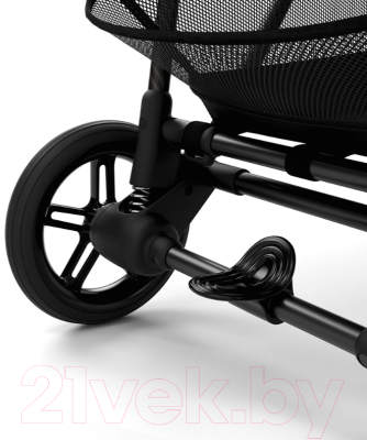 Детская прогулочная коляска Cybex Melio Carbon с дождевиком (Moon Black)