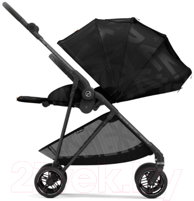 Детская прогулочная коляска Cybex Melio Street с дождевиком (Real Black)