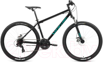 Велосипед Forward Sporting 29 2.0 D 2023 / RB3R98140XBKXTQ (черный/бирюзовый)