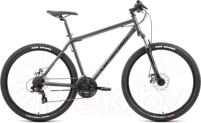 Велосипед Forward Sporting 29 2.1 D 2023 / RB3R9M165XBKDGY (черный/темно-серый)