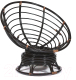 Миниатюра изображения товара Кресло-качалка Tetchair Papasan W 23/01 B с подушкой (античный черно-коричневый/ткань старт)