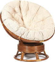 Кресло-качалка Tetchair Papasan W 23/01 B с подушкой (орех/ткань старт) - 