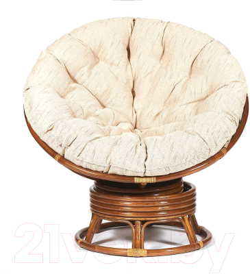 Кресло-качалка Tetchair Papasan W 23/01 B с подушкой (орех/ткань старт)