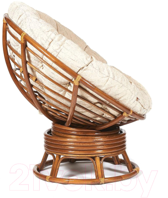 Изображение товара Кресло-качалка Tetchair Papasan W 23/01 B с подушкой (орех/ткань старт)
