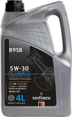 Моторное масло Senfineco SynthPro 5W30 SN C3 / 8958 (4л)