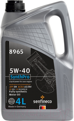 Моторное масло Senfineco SynthPro 5W40 SN A3/B4 / 8965 (4л)