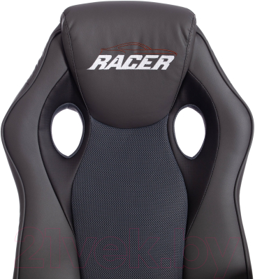 Кресло геймерское Tetchair Racer Gt кожзам/ткань (металлик/серый)