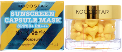 Крем солнцезащитный Kocostar Sunscreen Capsule Mask Для лица (50 капсул)