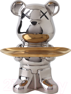 Изображение товара Статуэтка Merry Bear Home Decor Violent Bear Серебро / 30001210 (белый)