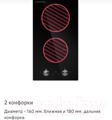 Индукционная варочная панель Maunfeld CVI292MWH