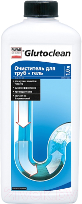 Средство для устранения засоров Pufas Glutoclean Для труб Гель (1л)