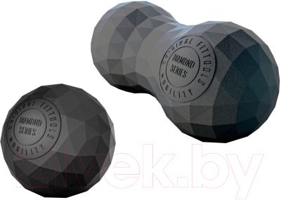 Комплект массажных мячей Original FitTools FT-DIAMOND-BLACK