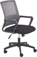 Кресло офисное Halmar Mauro (черный/серый) - 