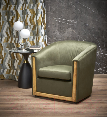 Кресло мягкое Halmar Enrico (зеленый)