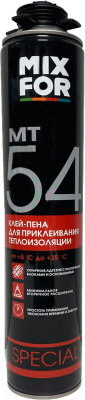 Клей-пена Mixfor МТ54 полиуретановая для теплоизоляции (750мл)