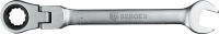 Гаечный ключ BERGER Комбинированный с шарниром 8мм / BG1237 - 