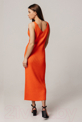 Платье Romgil ТЗ639Х (р.170-176-88-94, ярко-оранжевый)