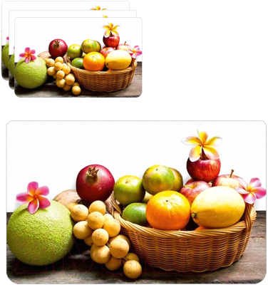 Набор сервировочных салфеток Регул Корзина фруктов 40x25