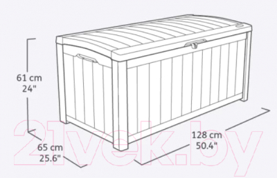 Сундук уличный Keter Glenwood Deck Box / 230413 (графит)