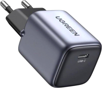 Адаптер питания сетевой Ugreen Nexode Mini USB-C 30W EU CD319 / 90666 (серый космос) - 