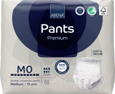 Трусы впитывающие для взрослых Abena Pants M0 Premium (15шт)